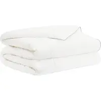 Syfax Couverture de lit 220x260 cm, collection été, 200 GSM, laine australienne, couleur blanche