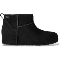 Ugg pour femme. 1180412 Bottines en Cuir Classic Mini Enwrap noir (36), Plat, Aucun, Casuel