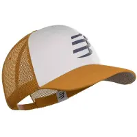Compressport Casquette Trucker Blanc Orange