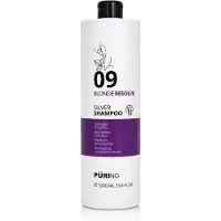 Pūring Shampoing argenté "BlondeResolve" de la marque PRING, série PR 09, format 1000 ml