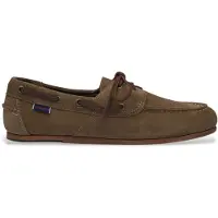 Sebago pour femme. 77124HW Mocassins en cuir Owen taupe (39), Plat, Lacets, Casuel, Classique