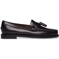 Sebago pour femme. 7001560 Mocassins classiques en cuir Will bordeaux marron (41), Plat, 1 à 3 cm, Aucun, Casuel, Fête