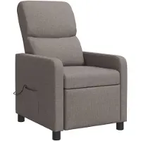 vidaXL Fauteuil de relaxation et de massage, couleur taupe