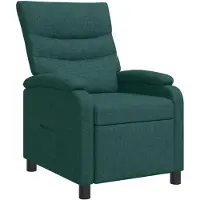 vidaXL Fauteuil relax vert foncé Tissu