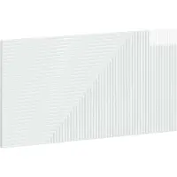 Syfax Tête de lit fixée au mur, modèle HAARLEM, blanc brillant, en bois composite