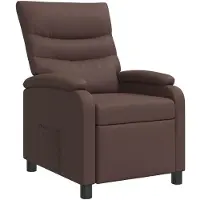 vidaXL Fauteuil de relaxation Marron Similicuir
