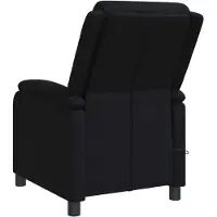 vidaXL Fauteuil de relaxation de massage, noir, revêtement en tissu, marque