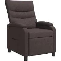 vidaXL Fauteuil relax brun foncé Tissu