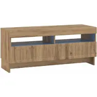 vidaXL Meuble TV LED, 5 pièces, bois composite imitation chêne artisanal