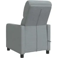 vidaXL Fauteuil de massage relaxant, couleur gris clair, en polyester, marque