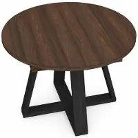 Skraut Home Table Extensible, 103x103x73cmcm, Pour 6 personnes, De Salle à Manger, Chêne foncé