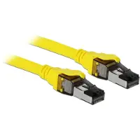 DeLOCK - Câble réseau - RJ-45 (M) à RJ-45 (M) - 2,0m - SFTP, PiMF - CAT 8,1 - sans halogène, sans crochet, torsadé - jaune (86582)