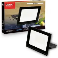 Briloner Projecteur LED d'extérieur IP65 14 x 17 cm rectangulaire 30 W 2700 lm 6500 K blanc neutre noir - Éclairage pour jardin garage allée