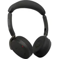 Jabra Evolve3 65 Flex MS + Ladestation (Sans fil, USB-C, Les équipes Microsoft), Casque micro de bureau, Noir