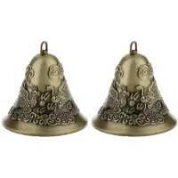 Torribaly Lot de 2 mini-cloches Feng Shui en forme de dragon chinois et de phénix