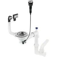 Deante Siphon For 1 Bowl Granite Sink Space Saver Tap Argenté