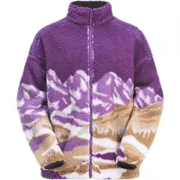 Picture Organic Clothing - Polaire zippée à col montant - Nyss Zip Fleece Landscape Grape pour Femme - Taille S - Violet