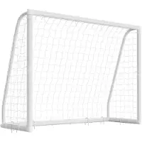 Vevor But de Football 2,44x1,82 m Cage de Foot en PVC avec Filet en PE