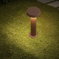Lyora Lampe de jardin de Desing Gong brun rouille 30cm - 2700K
