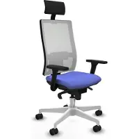 Piqueras Y Crespo Chaise de bureau , modèle 3D026N1, couleur bleu clair