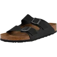 Birkenstock Arizona, cuir noir ciré - Taille européenne 45