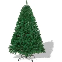Jayseuw 150cm Arbre de Noël artificiel, Sapin avec support métallique, Arbre de Noël 400 pointes aiguilles PVC, Arbre artificiel Noël système de pliage vert