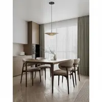 Lyora Lampe pendante de conception Baris blanc avec gris Ø 38cm