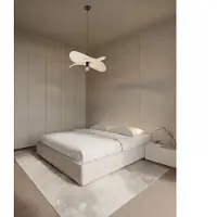 Lyora Lampe pendante moderne Luve noir avec beige