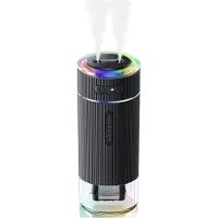 Jojomino Petit humidificateur portable pour chambre à coucher, double buse, grande brume fraîche, mini humidificateur d'air personnel de bureau, voyage, noir