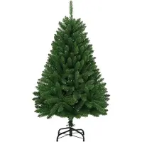 vidaXL Sapin de Noël artificiel à charnières avec support vert 150 cm