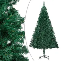 The Living Store Arbre de Noël artificiel avec éclairage & boules Vert 240 cm