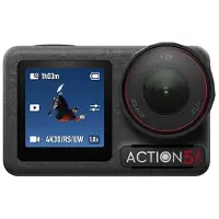 DJI Caméra sport Osmo Action 5 Pro + 2 Batteries + carte SD 128 Go + Mini perche Noir