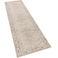 Tapis.fr Tapis lavable Sami beige 80x300 cm