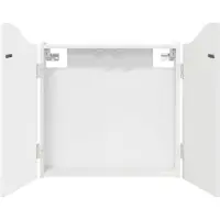 vidaXL Armoire pour cible de fléchettes, blanche, 56 x 12 x 63 cm, en panneaux de fibres de bois