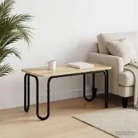 Prolenta Table basse exclusive en bois stratifié, finition chêne Sonoma, dimensions : 100 x 50 x 45 cm
