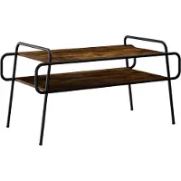 vidaXL Table basse en bois imitation chêne fumé, 100 x 50 x 51 cm, matériau composite