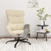Prolenta Maison Exclusive - Fauteuil relax tissu crème