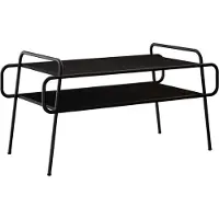 vidaXL Table basse en bois imitation chêne noir, 100 x 50 x 51 cm
