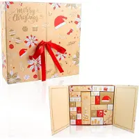 Sonstiges Calendrier de l'Avent à remplir, avec 24 boîtes cadeaux, idéal pour créer un calendrier de Noël personnalisé, couleur jaune