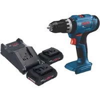 Bosch Perceuse-visseuse à percussion sans fil GSB 18V-25 Professional 18 V 56 Nm + 2 batteries ProCORE 4,0 Ah + chargeur