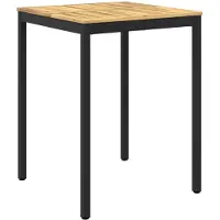 vidaXL Table de bar d'extérieur, blanche et noire, 80 x 80,5 x 105 cm