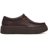 Clarks TORHILL BEE Chaussures pour femmes - chaussures basses à lacets confortables marron NOUVEAU