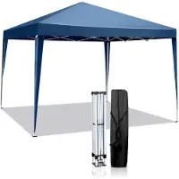 Sonstiges Pavillon de sol 3x3 mètres, couleur bleu, imperméable, protection UV 50+, tissu Oxford 420D, stabilisé