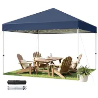 Hawthyhome Pavillon d'extérieur 3x3 mètres, imperméable, protection UV 50+, réglable en hauteur, couleur bleu