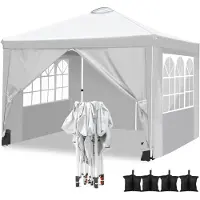 Sonstiges Pavillon de 3x3 mètres, de couleur blanche, avec 4 panneaux latéraux