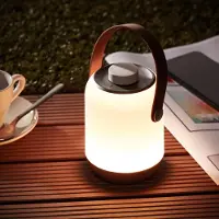 Lightbox Lampe de table pour le jardin avec lumière blanche chaude - protégée contre les projections d'eau