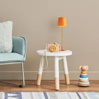 Lightbox Lampe de table d'extérieur LED portable, 37 cm, 310 lm, variateur tactile, USB, orange