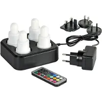 Duni LED-Set Multicolour 70x40mm 4 pièces