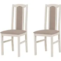 LeafDesign ESSZIMMERSTUHL - Lot de 2 chaises pour chambre à coucher, modèle Bos, couleur cachemire, finition opium, référence 20
