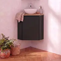 MOB-IN Meuble lave-mains d'angle SORRENTO avec vasque